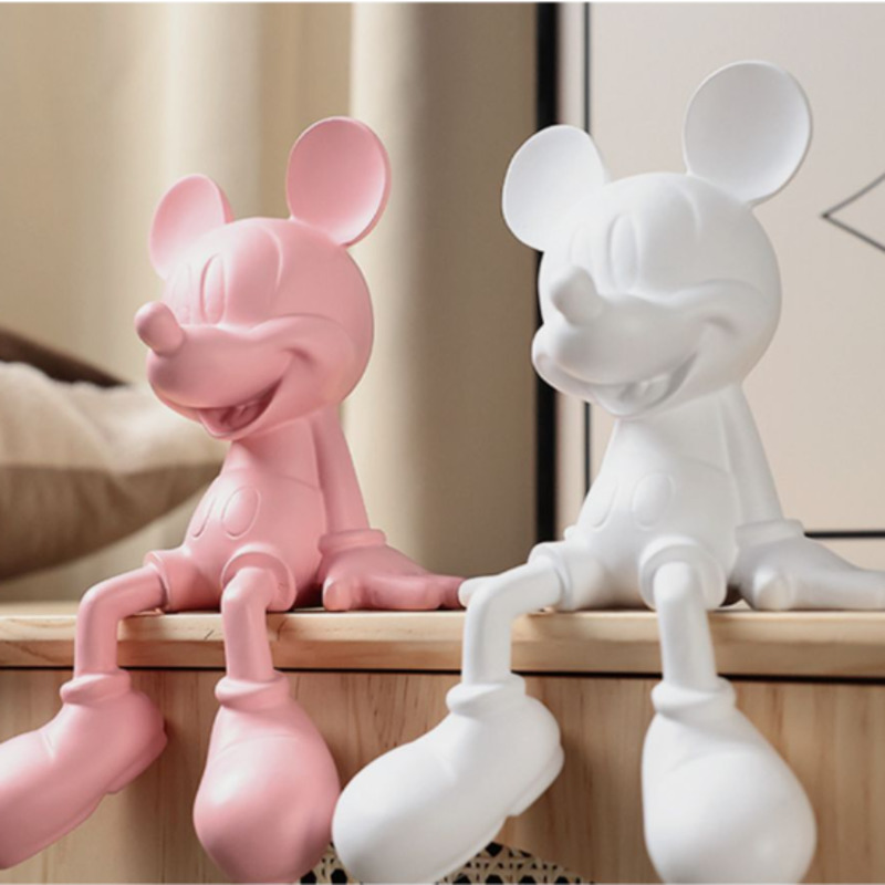 Interior Design Home Decor - Cartoon Mickey Mouse Statue Resin Sitting