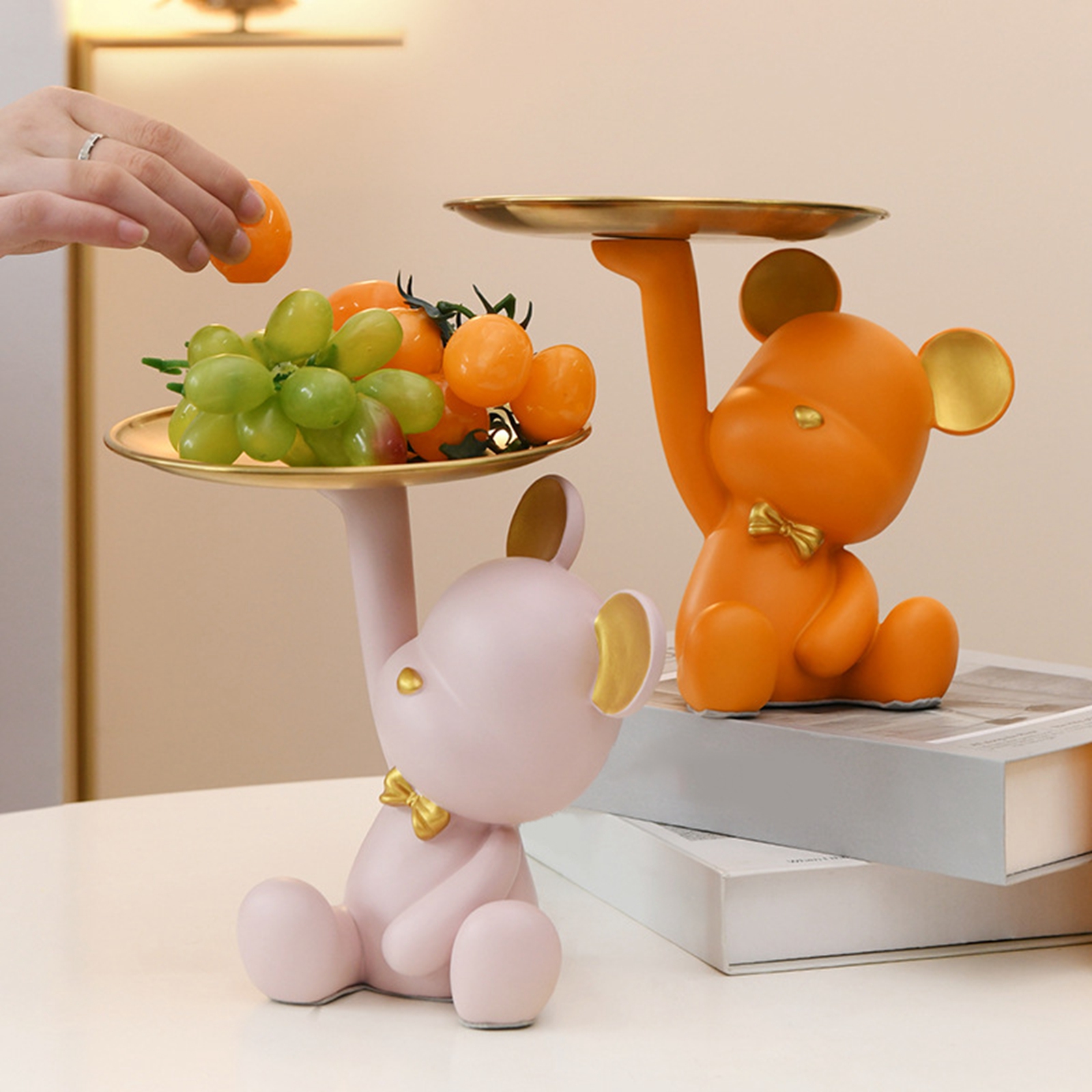 Interior Design Apartment - Creative Resin Bear Figurine Cute Statue