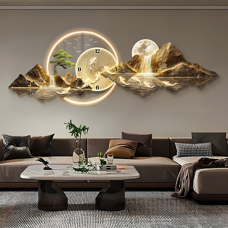 Luxury Light Wall clock Living – обзор и цена Interior Design Luxury Living Room