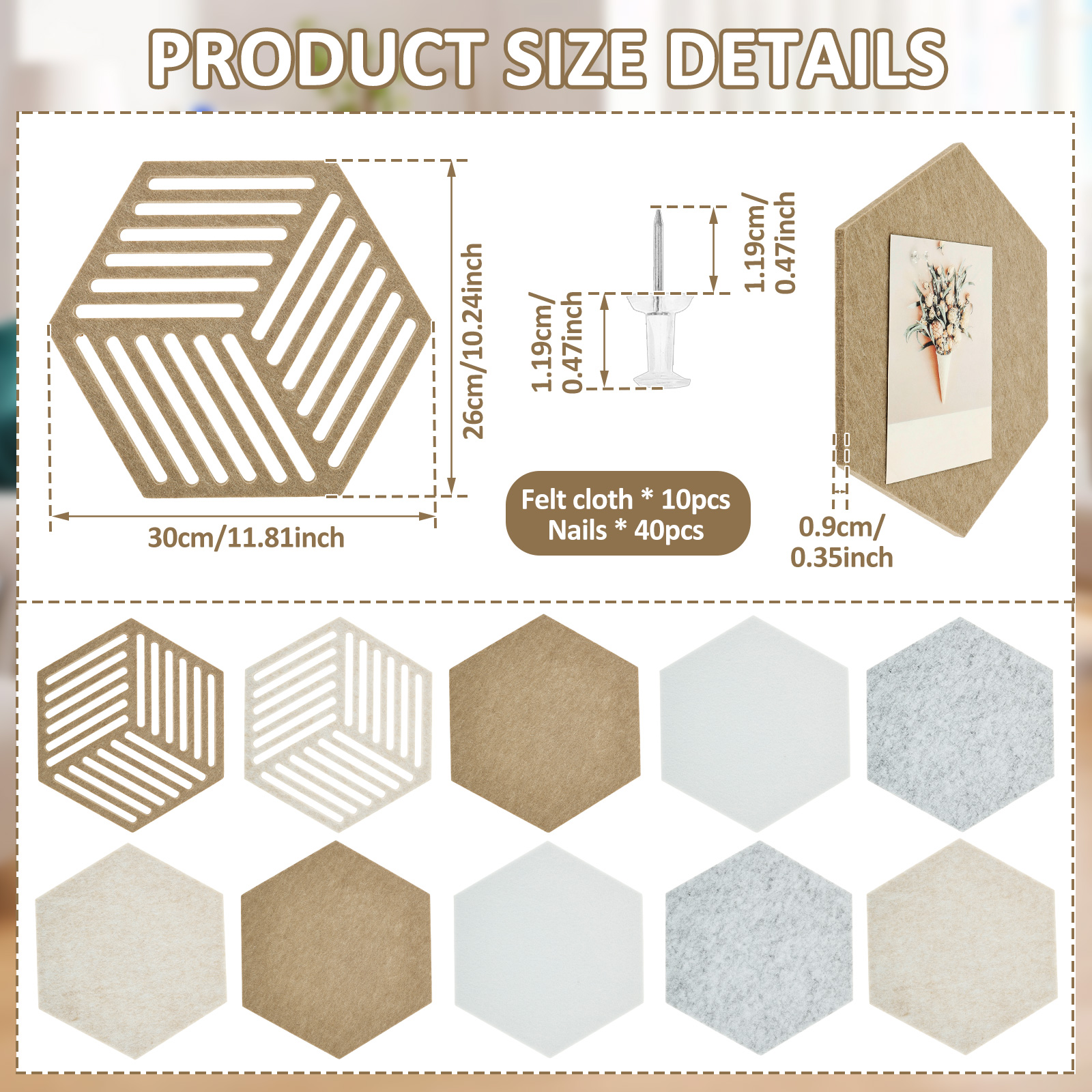 10/2Pcs Hexagon/Arched Felt Co – обзор и цена Interior Design Apartment