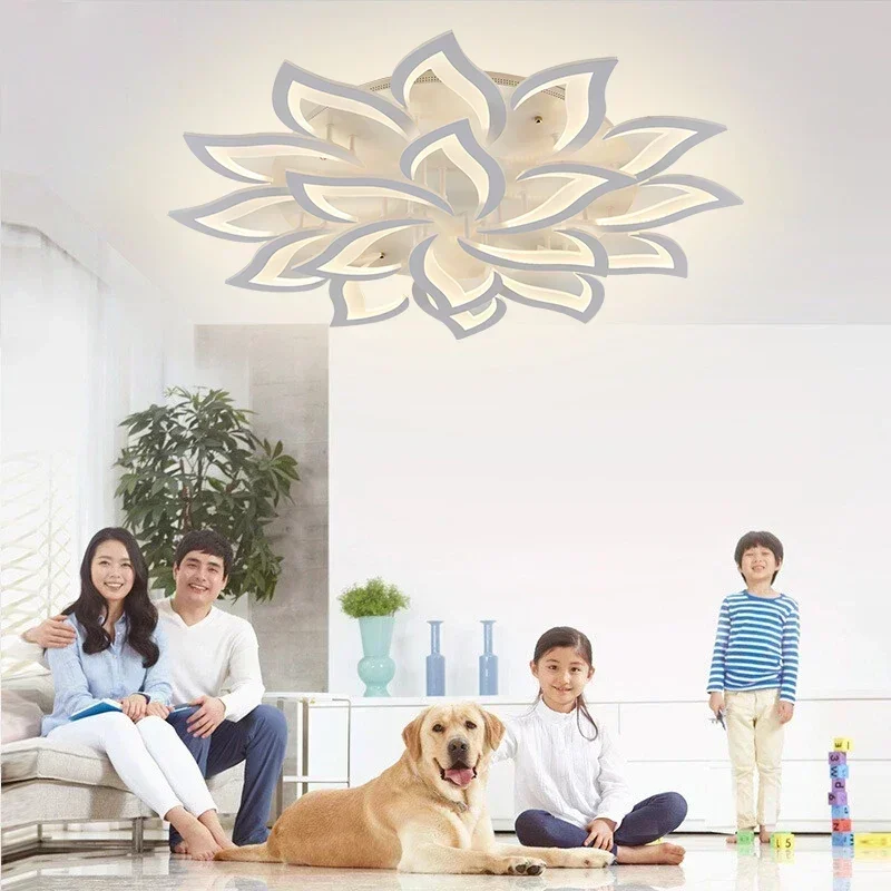 Designer LED Petal Chandelier  – обзор и цена Interior Design Luxury Living Room