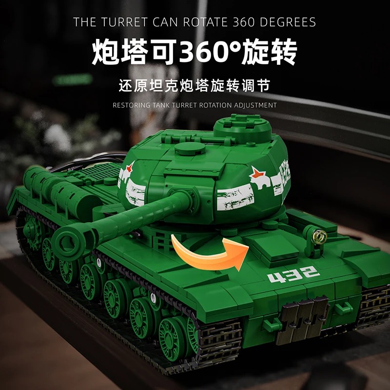 IS-2 Tank Model Kit - 1402PCS  – обзор и цена Interior Design And Build