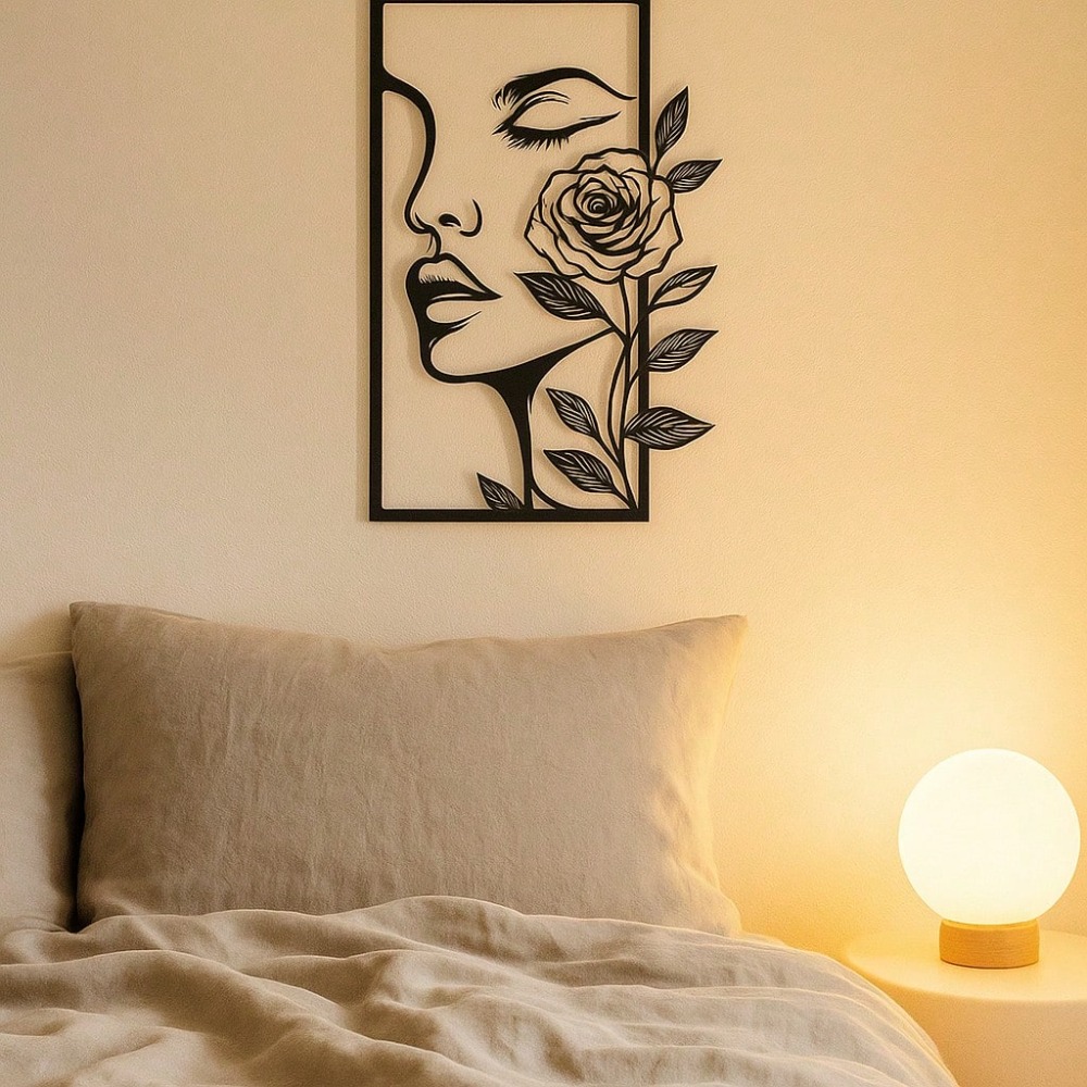 1pc Woman Flower Metal Wall Ar – обзор и цена Interior Design Apartment