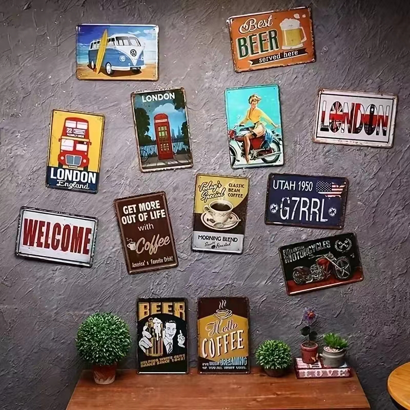 Vintage Bar Metal Signs Bathro – обзор и цена Interior Design Home Decor