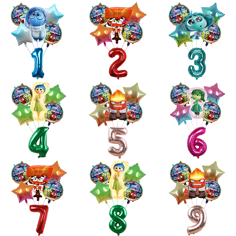 6pcs New Inside Out2 Balloons  – обзор и цена Interior Design Home Decor