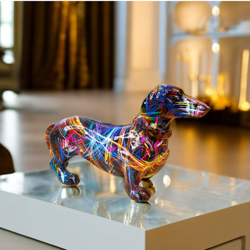 Graffiti Dachshund Figurine Co – обзор и цена Interior Design Home Decor