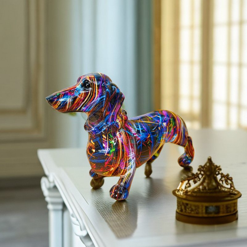 Graffiti Dachshund Figurine Co – обзор и цена Interior Design Home Decor
