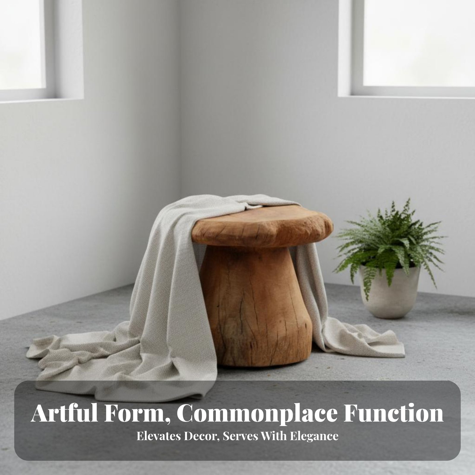 Mushroom-Shaped Stool Wabi-Sab – обзор и цена Interior Design And Build