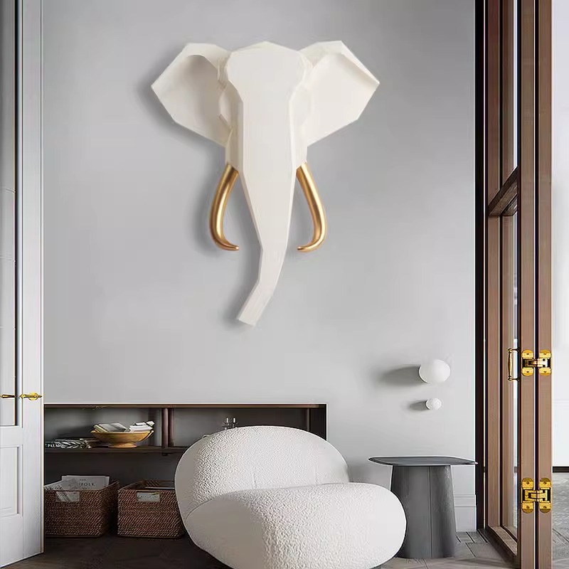 2025 Geometric Elephant Sculpt – обзор и цена Interior Design Luxury Living Room