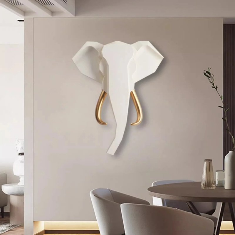 2025 Geometric Elephant Sculpt – обзор и цена Interior Design Luxury Living Room