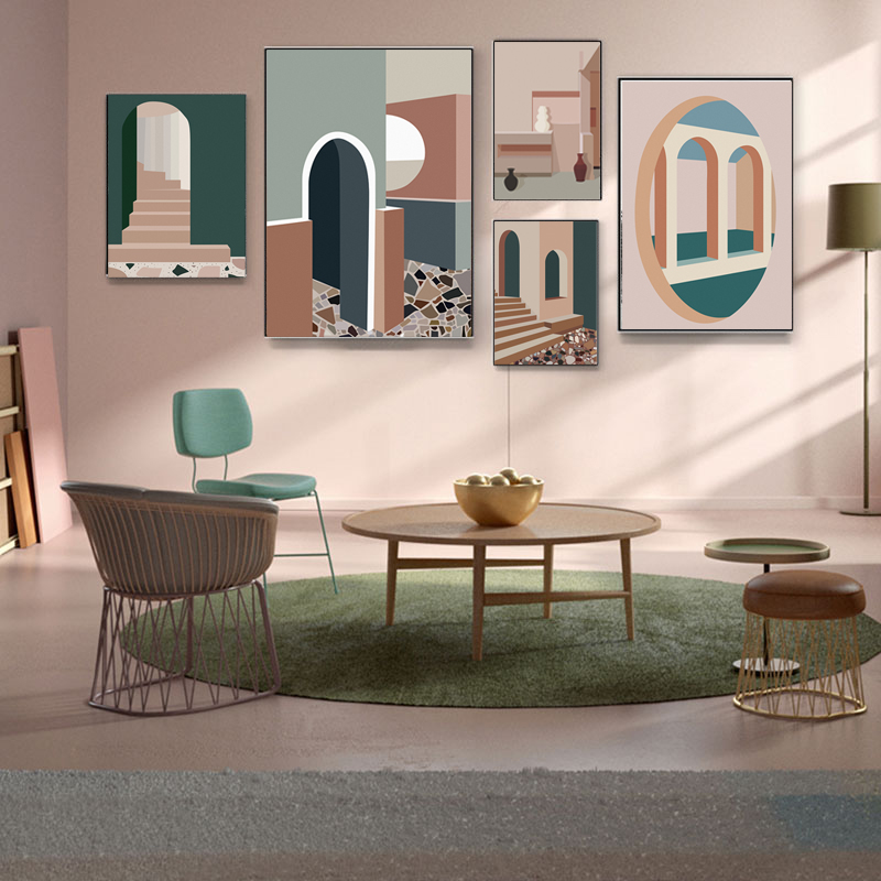 Retro Morandi Building Canvas  – обзор и цена Interior Design And Build