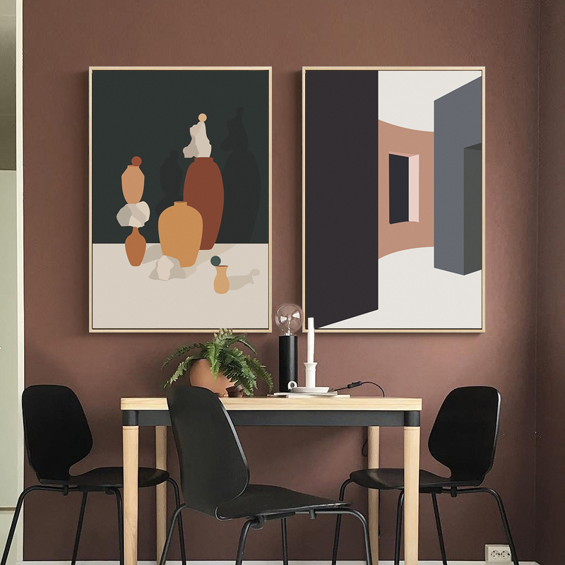 Retro Morandi Building Canvas  – обзор и цена Interior Design And Build